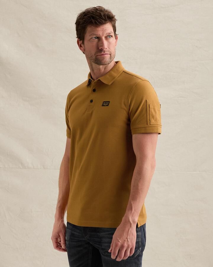 PME Legend American Classic regular fit piqué polo goudbruin - Foto 3