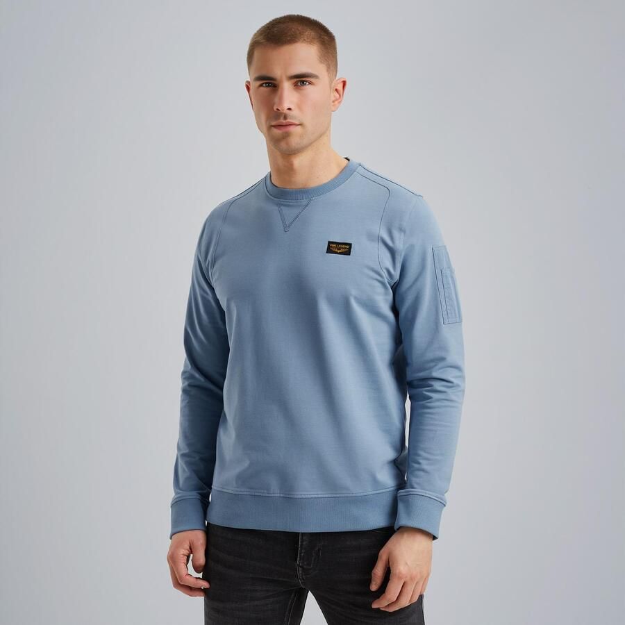 PME LEGEND Heren Truien & Vesten Crewneck Airstrip Sweat Blauw