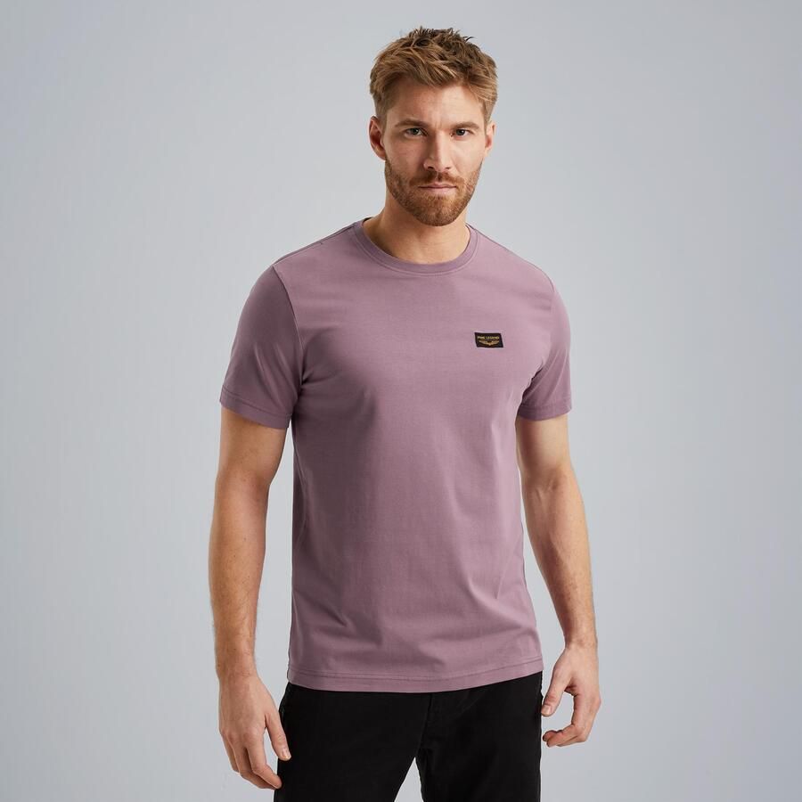 PME LEGEND Heren Polo's & T-shirts Short Sleeve R-neck Guyver Tee Paars