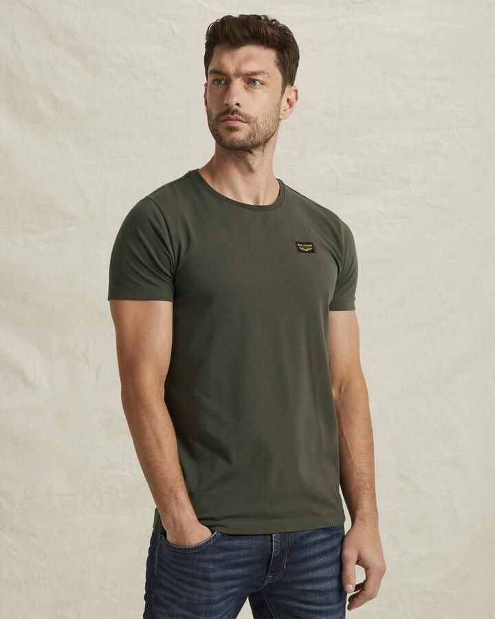 PME LEGEND Heren Polo's & T-shirts Short Sleeve R-neck Guyver Tee Grijs - Foto 7