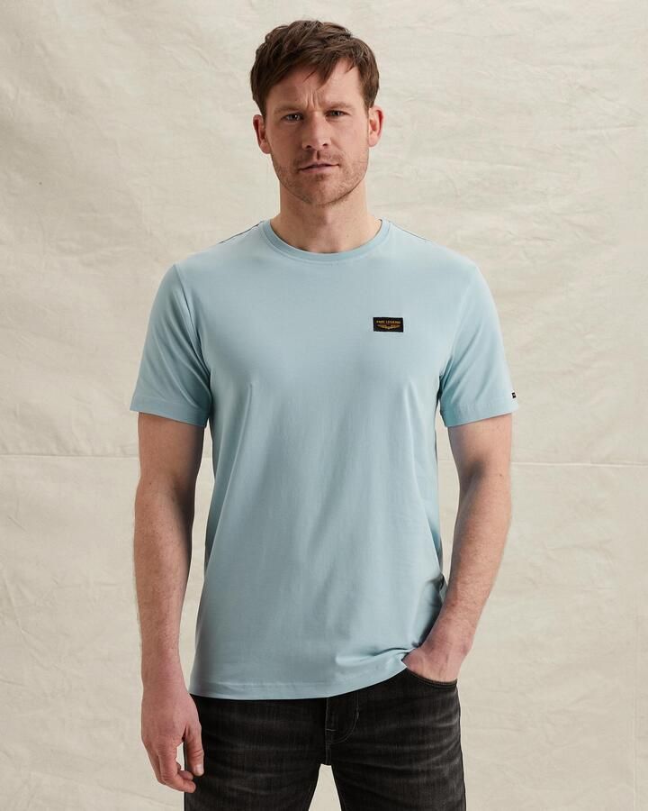 PME LEGEND Heren Polo's & T-shirts Short Sleeve R-neck Guyver Tee Lichtblauw - Foto 8