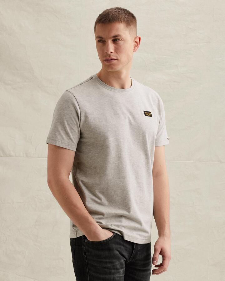 PME LEGEND Heren Polo's & T-shirts Short Sleeve R-neck Guyver Tee Lichtgrijs - Foto 7