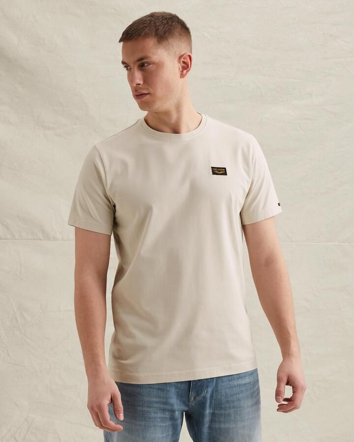PME LEGEND Heren Polo's & T-shirts Short Sleeve R-neck Guyver Tee Ecru - Foto 9