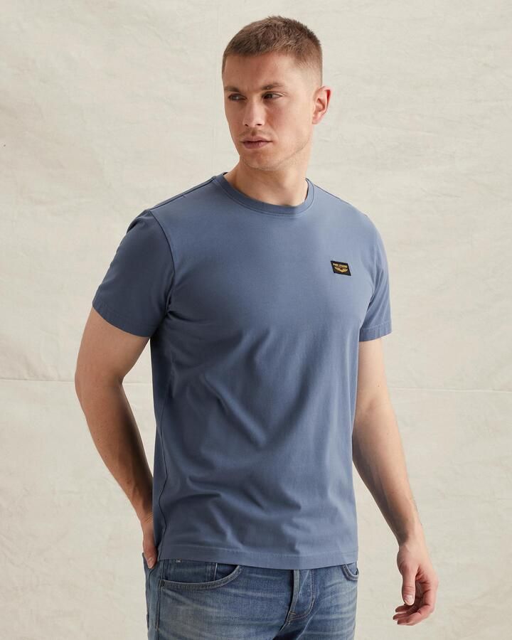PME LEGEND Heren Polo's & T-shirts Short Sleeve R-neck Guyver Tee Blauw - Foto 8