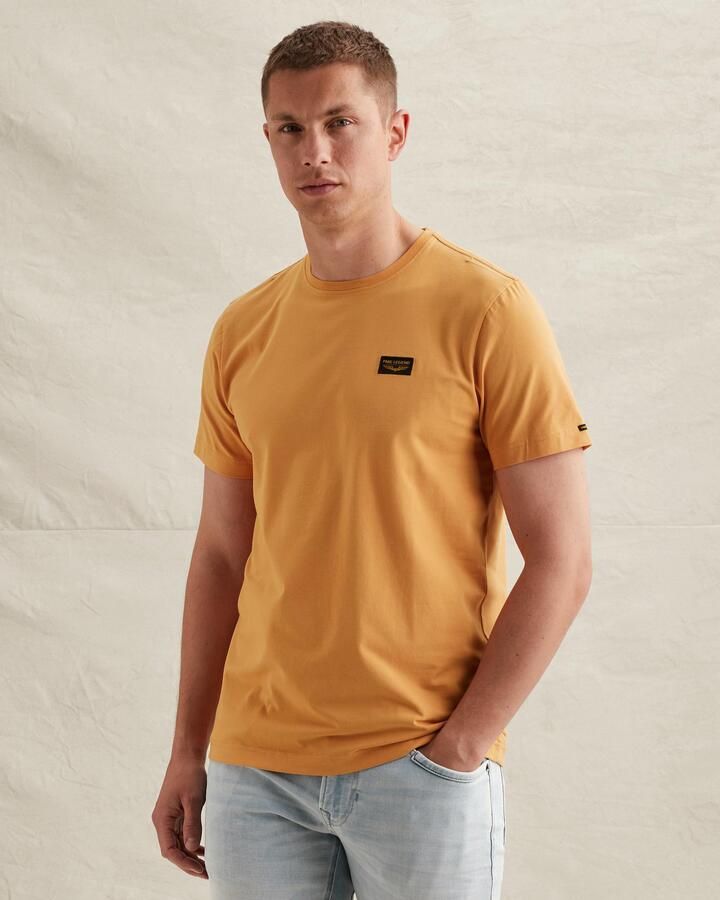 PME LEGEND Heren Polo's & T-shirts Short Sleeve R-neck Guyver Tee Perzik - Foto 9
