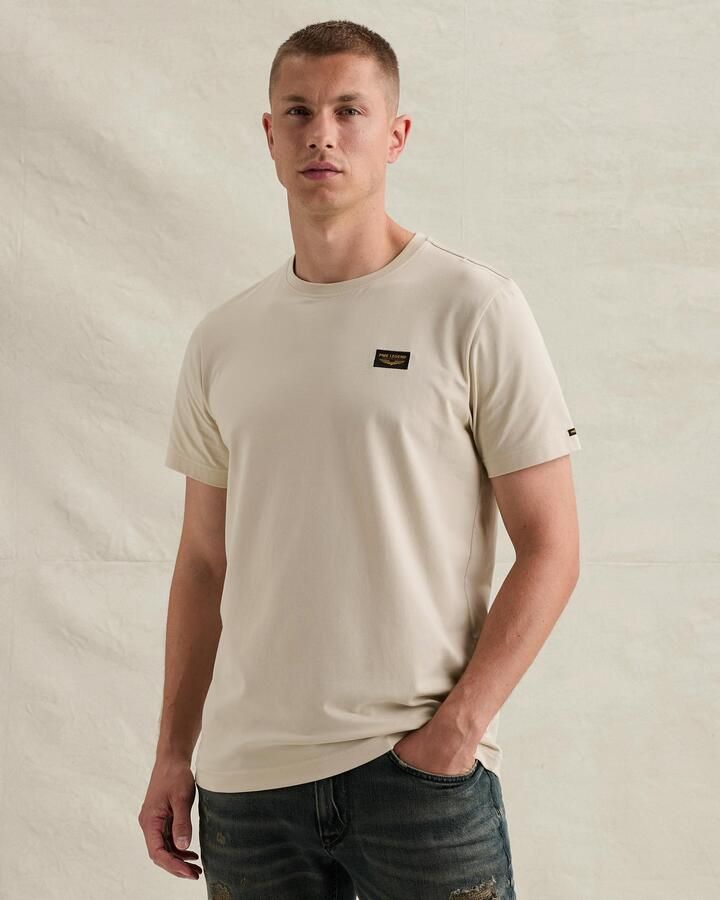 PME LEGEND Heren Polo's & T-shirts Short Sleeve R-neck American Classic Ecru - Foto 7