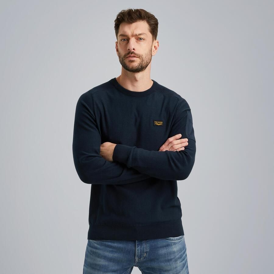 PME LEGEND Heren Truien & Vesten R-neck American Classic Buckley Knit Blauw - Foto 7
