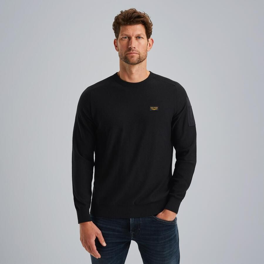 PME LEGEND Heren Truien & Vesten R-neck American Classic Buckley Knit Zwart - Foto 7