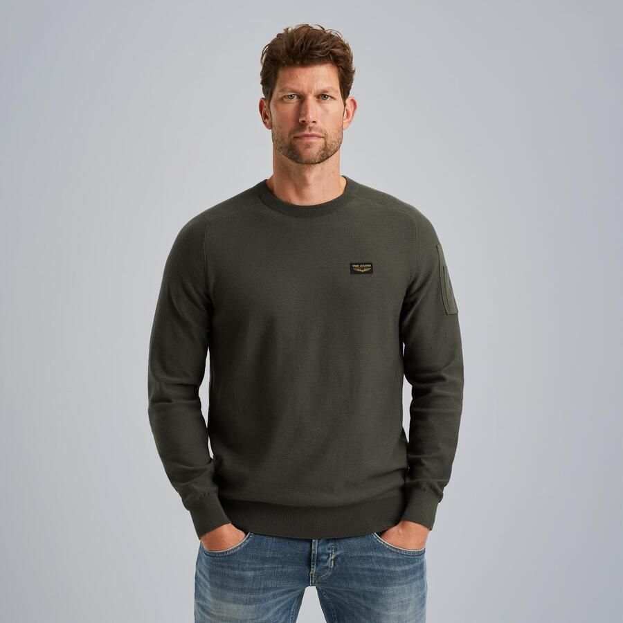 PME LEGEND Heren Truien & Vesten R-neck American Classic Buckley Knit Groen - Foto 8