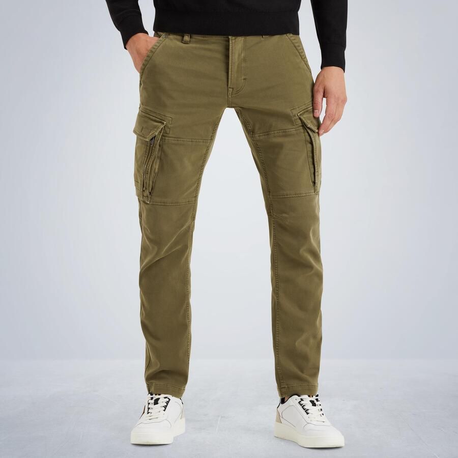 PME Legend tapered EXPEDIZER CARGO sweatbroek groen - Foto 4