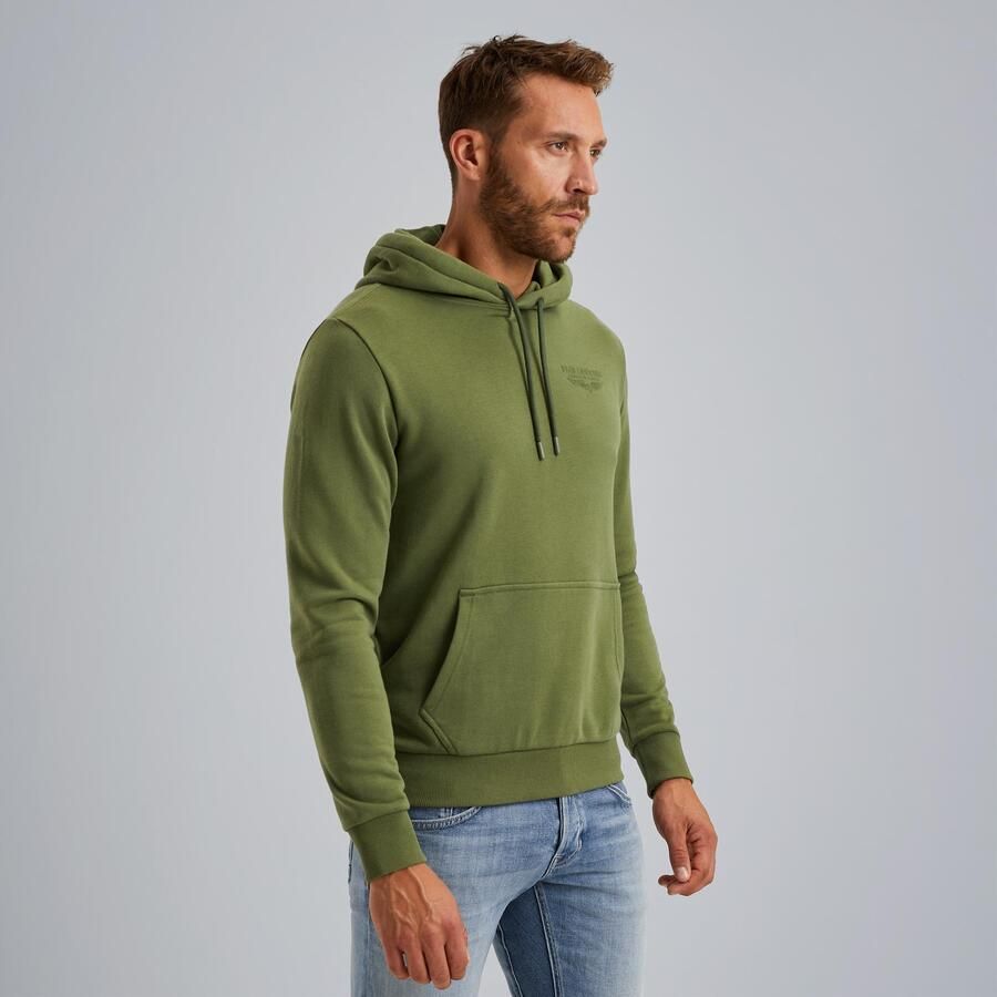 PME Legend Capuchon Droge Terry Sweater Green Heren