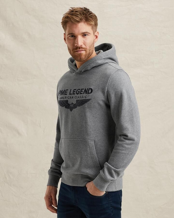 PME Legend hoodie grijs melange - Foto 4