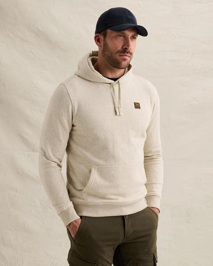 PME LEGEND Hoodie met rubberen badge en kangoeroezak