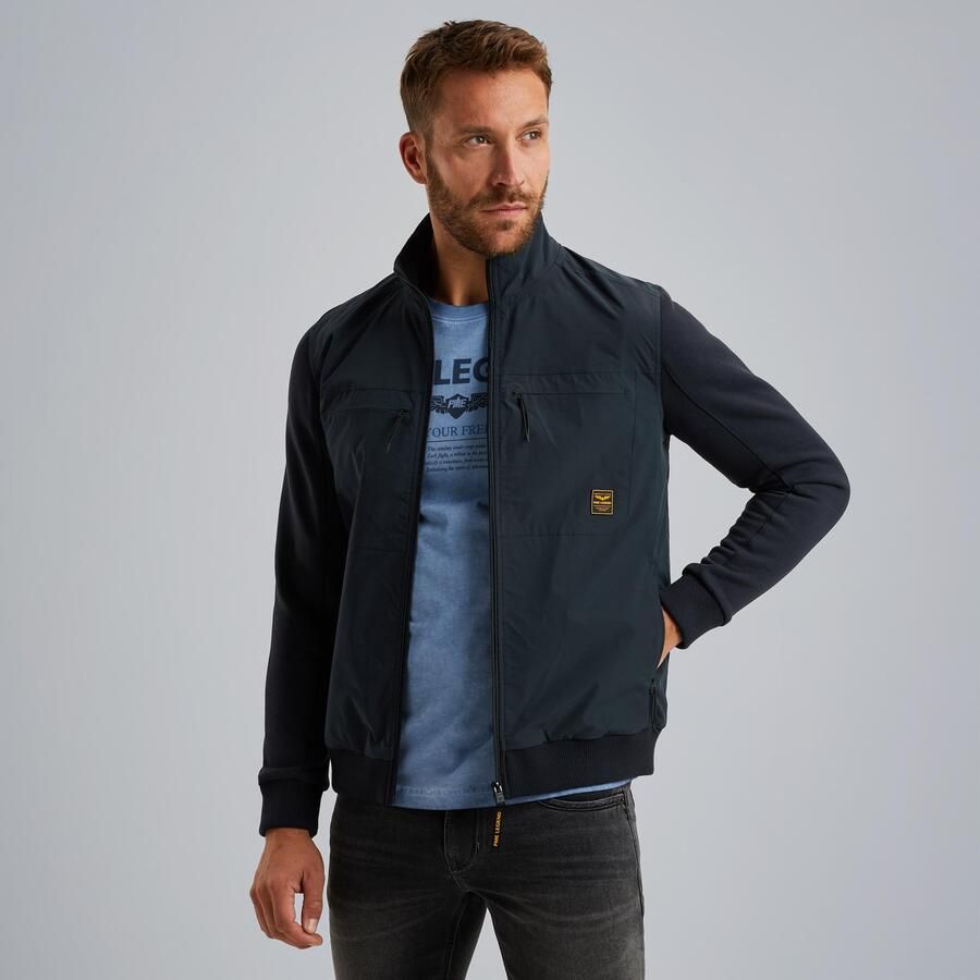 PME LEGEND Heren Jassen Zip Jacket Sweat Mixed Padded Blauw - Foto 5