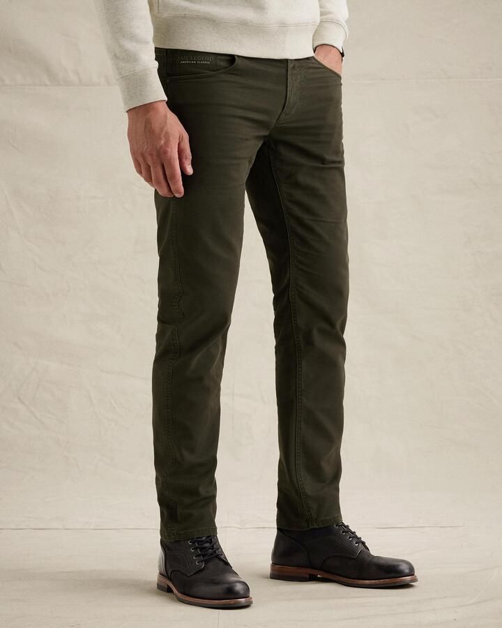 PME Legend NIGHTFLIGHT regular fit casual broek donkergroen