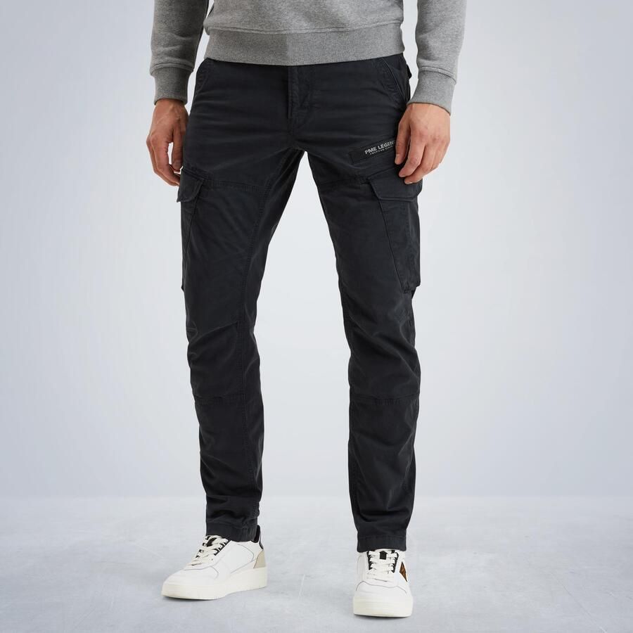 PME Legend Tapered fit cargobroek met labelprint model 'NORDROP'