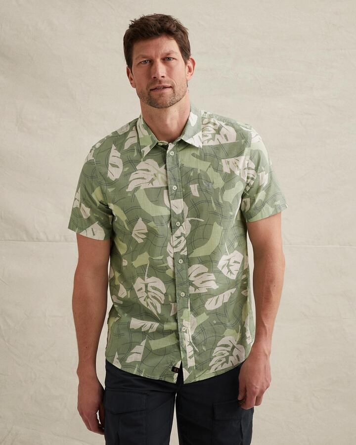PME Legend slim fit vrijetijdsoverhemd in all-over look met kentkraag - Foto 4