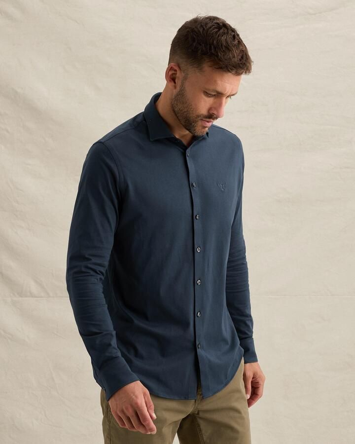 PME Legend regular fit overhemd donkerblauw - Foto 3
