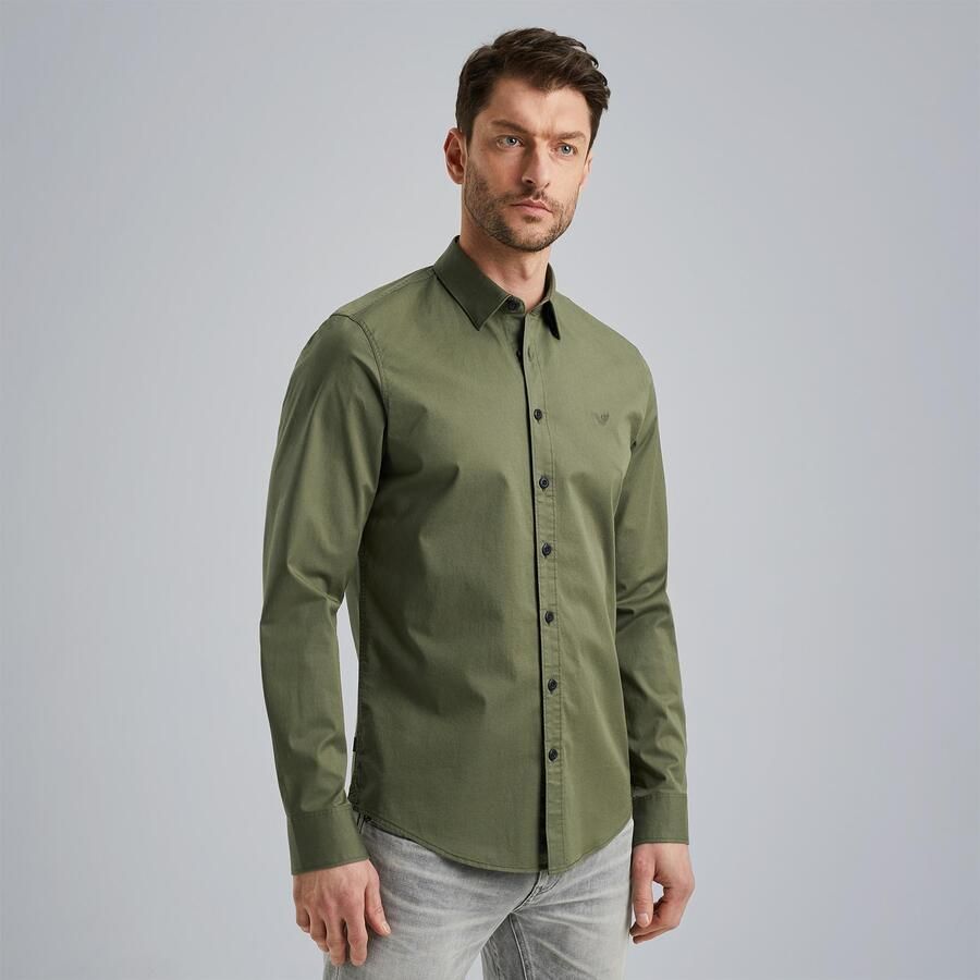 PME Legend regular fit overhemd met logo groen - Foto 3