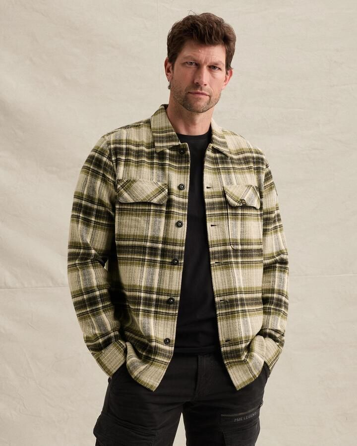 PME LEGEND Overshirt met lumberjack ruitpatroon