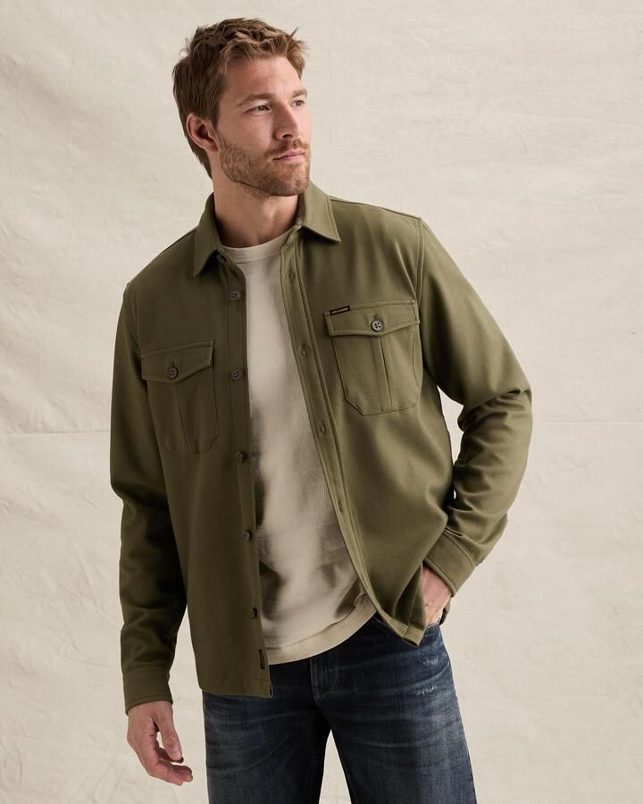 PME LEGEND Overshirt van een katoenblend met borstzakken