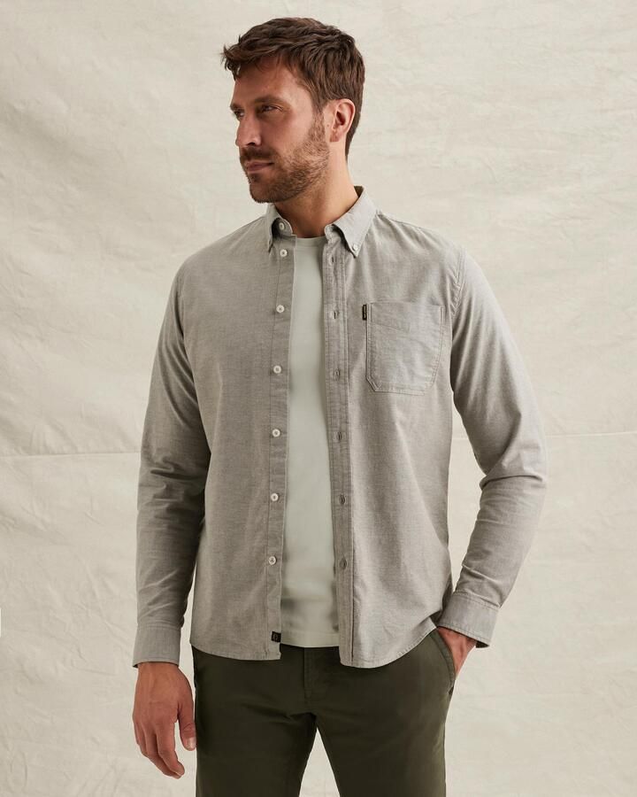 PME LEGEND Oxford overhemd met borstzak en button down kraag