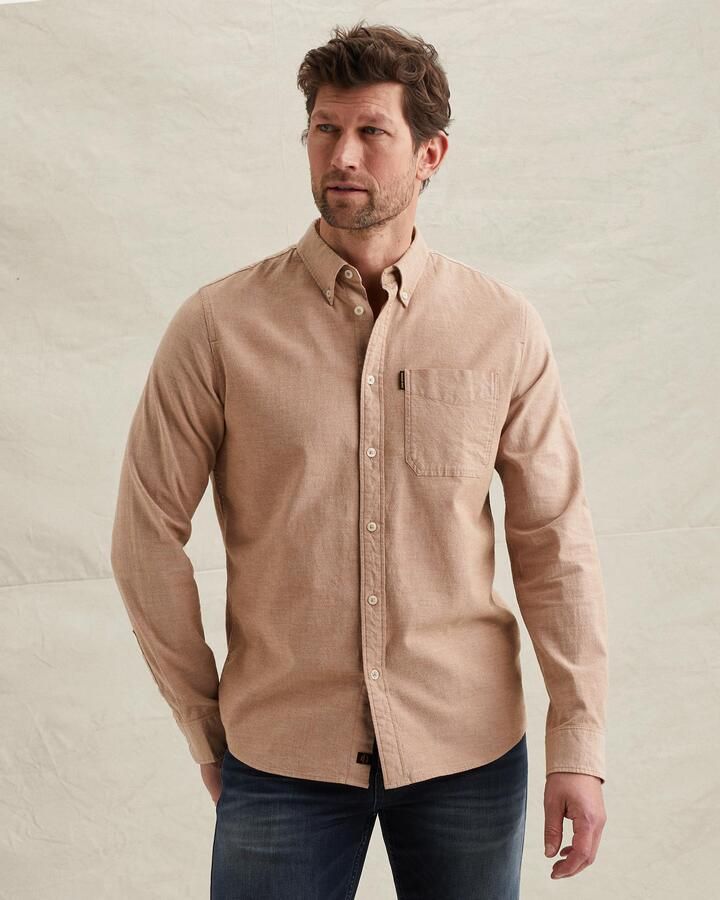 PME LEGEND Oxford overhemd met borstzak en button down kraag