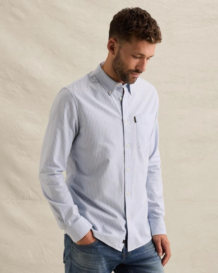 PME LEGEND Oxford overhemd met button-down kraag en borstzak