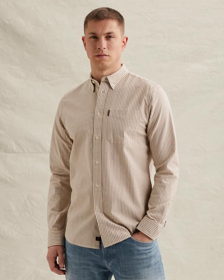 PME LEGEND Oxford overhemd met streeppatroon
