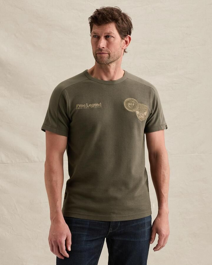 PME LEGEND Piqué T-shirt met artworks