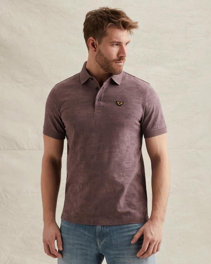 PME LEGEND Heren Polo's & T-shirts Jacquard Jersey Lila - Foto 5