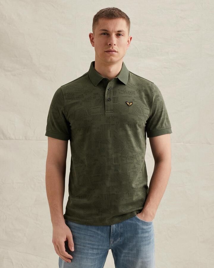 PME LEGEND Heren Polo's & T-shirts Jacquard Jersey Khaki - Foto 5