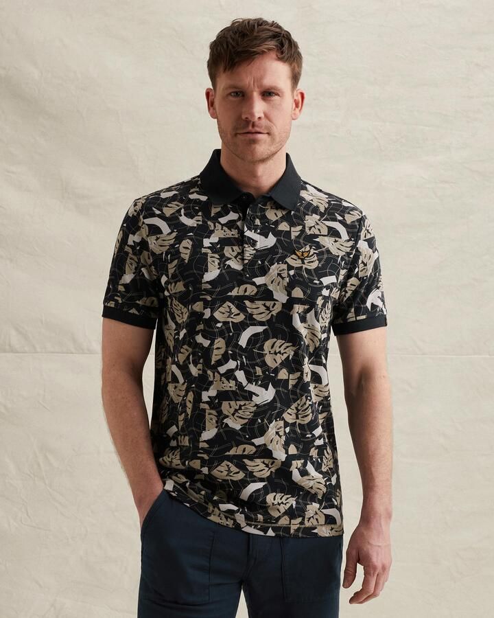 PME LEGEND Polo met allover print en tailwing logo - Foto 3