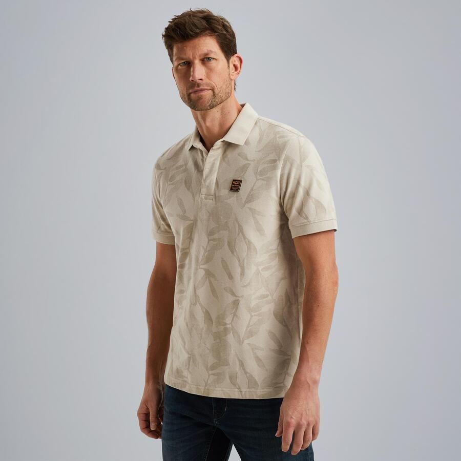 PME LEGEND Heren Polo's & T-shirts Two Tone Pique Printed Beige - Foto 5