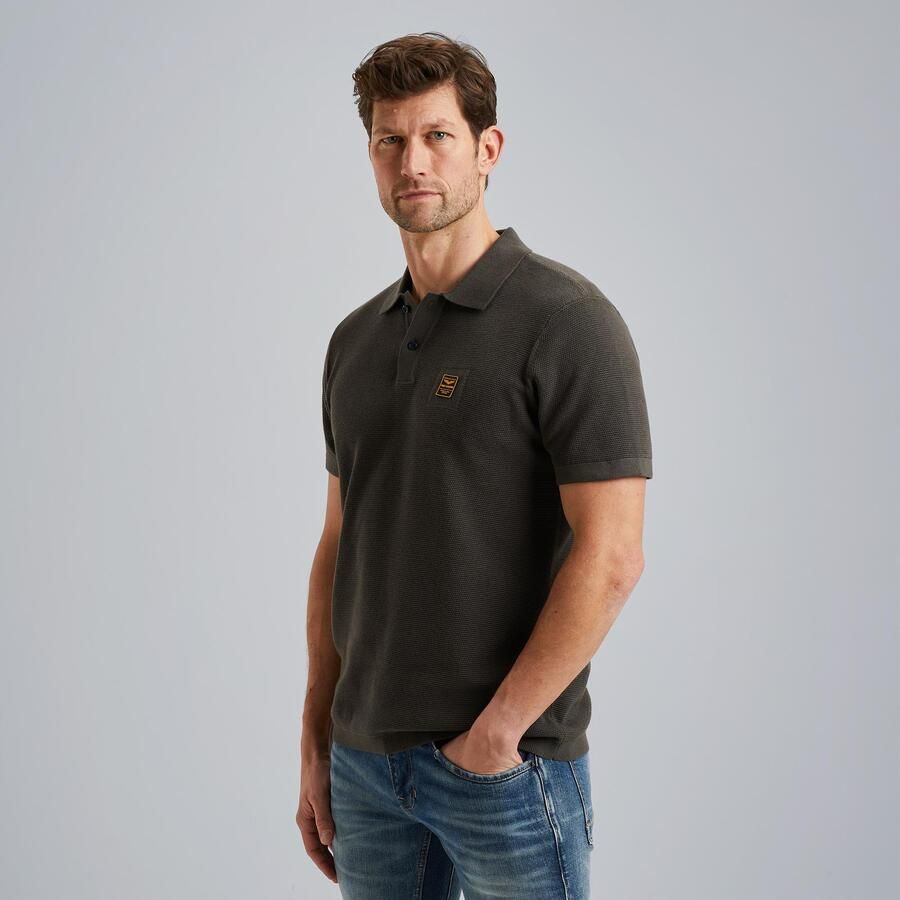 PME LEGEND Heren Polo's & T-shirts Short Sleeve Polo Cotton Groen