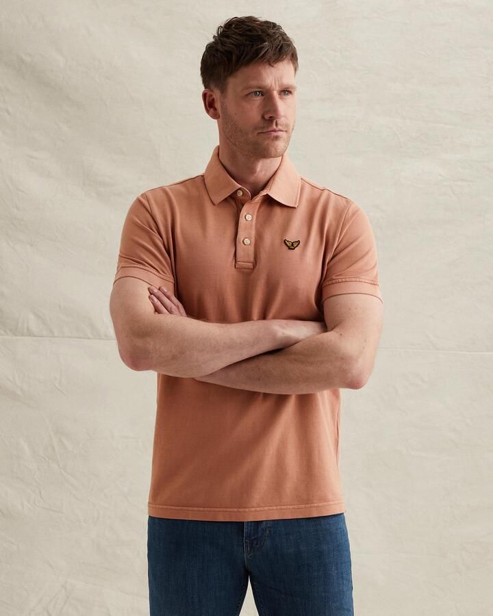 PME LEGEND Polo met garment-dye wassing en tailwing logo - Foto 4