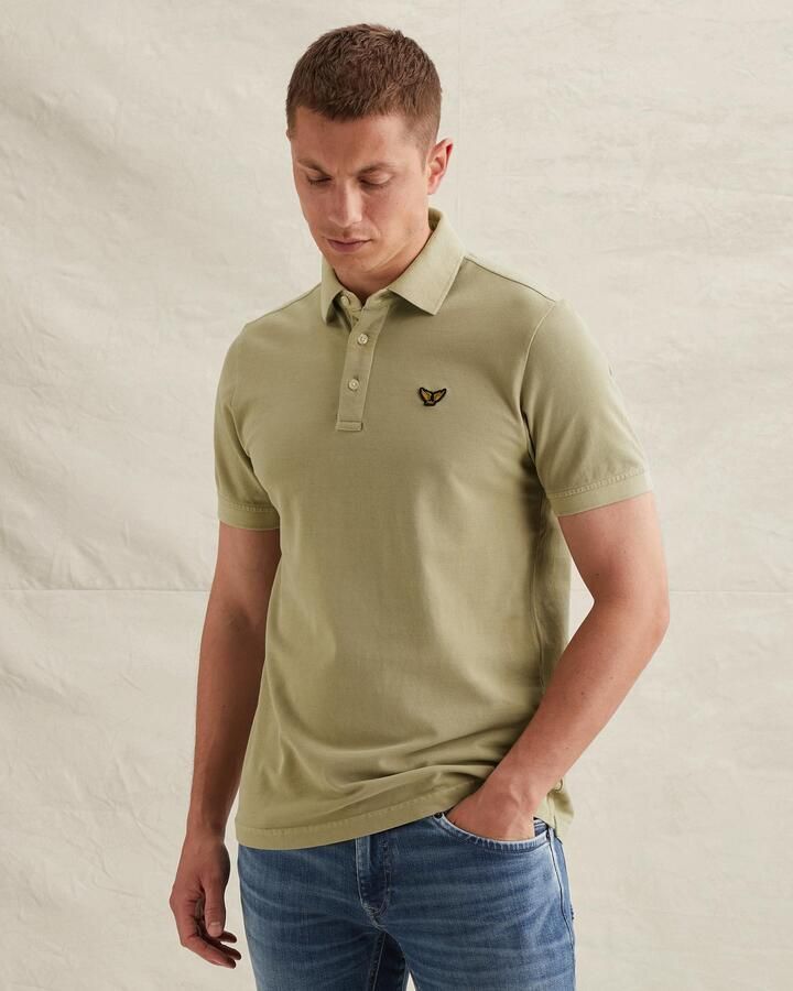 PME LEGEND Heren Polo's & T-shirts Short Sleeve Polo Pique Garment Dyed Tailwing Beige - Foto 8