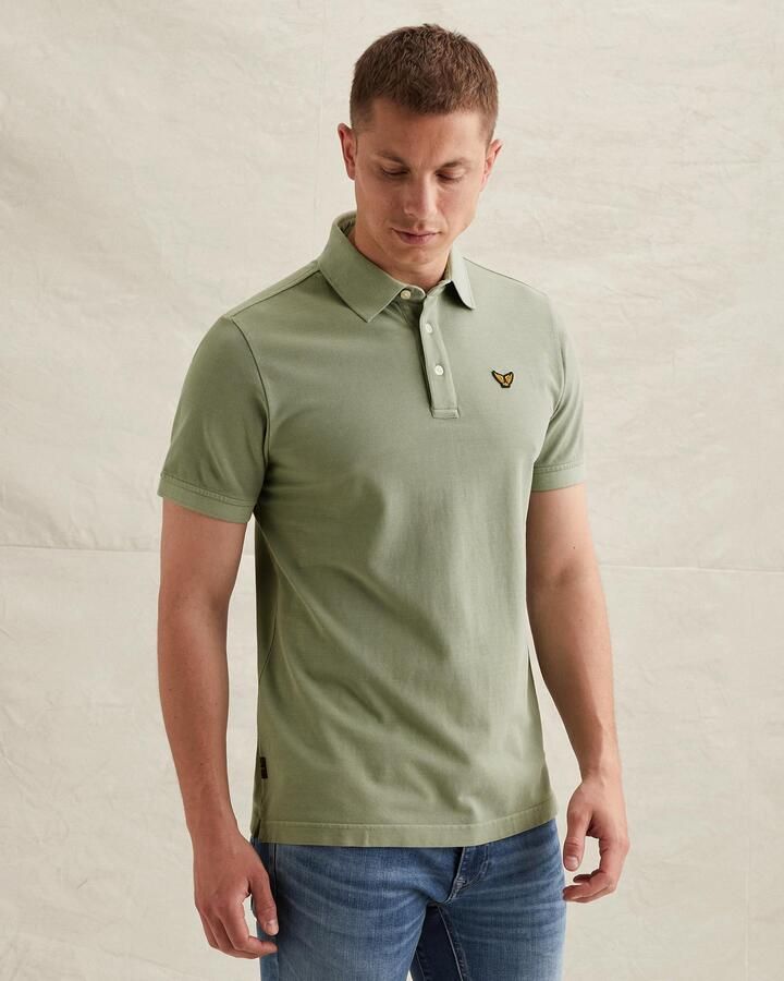 PME LEGEND Polo met garment-dye wassing en tailwing logo - Foto 4
