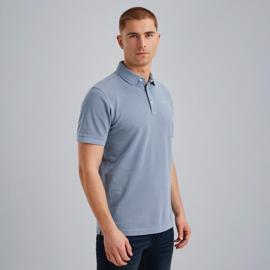 PME Legend Poloshirt Garment Dye Piqué Blauw - Foto 3