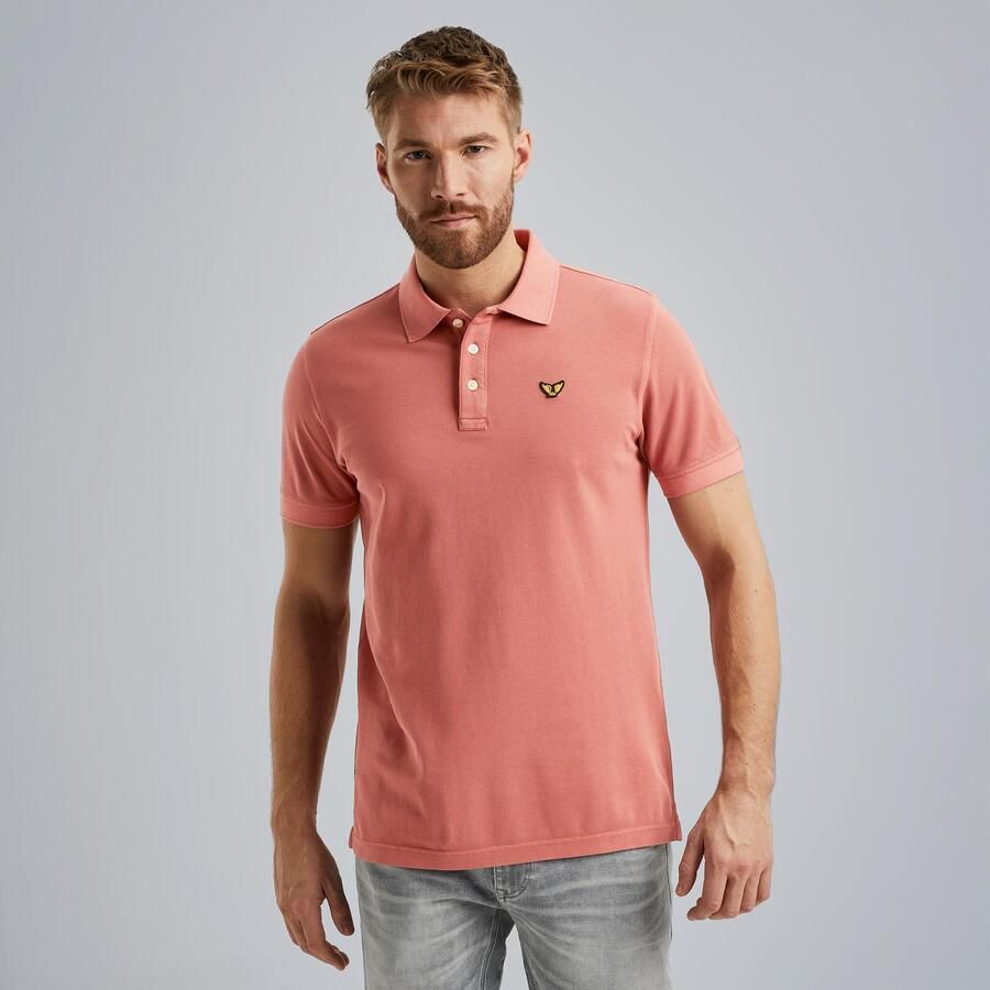 PME LEGEND Heren Polo's & T-shirts Pique Garment Dye Koraal - Foto 7
