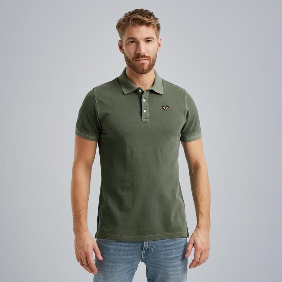 PME LEGEND Heren Polo's & T-shirts Pique Garment Dye Olijf - Foto 8