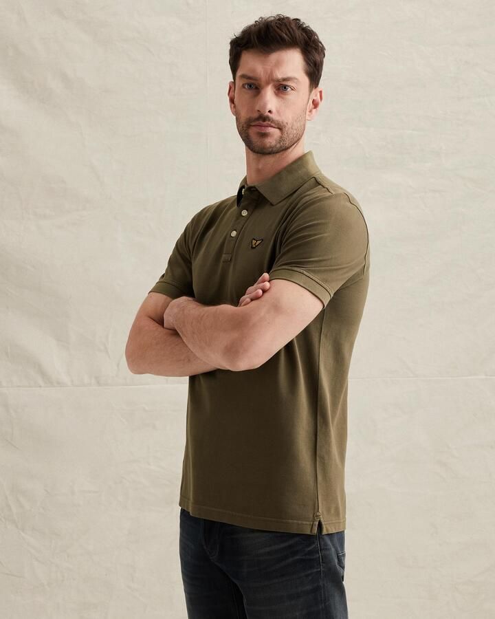 PME LEGEND Polo met garment-dye wassing - Foto 3
