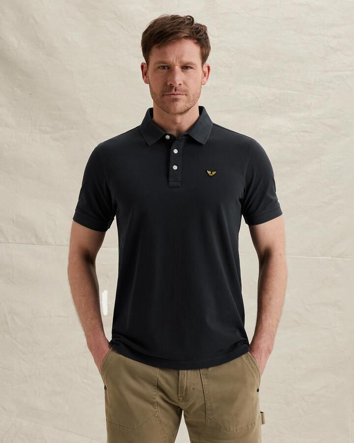 PME LEGEND Polo met garment-dye wassing - Foto 4