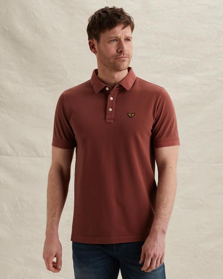 PME LEGEND Polo met garment-dye wassing - Foto 2