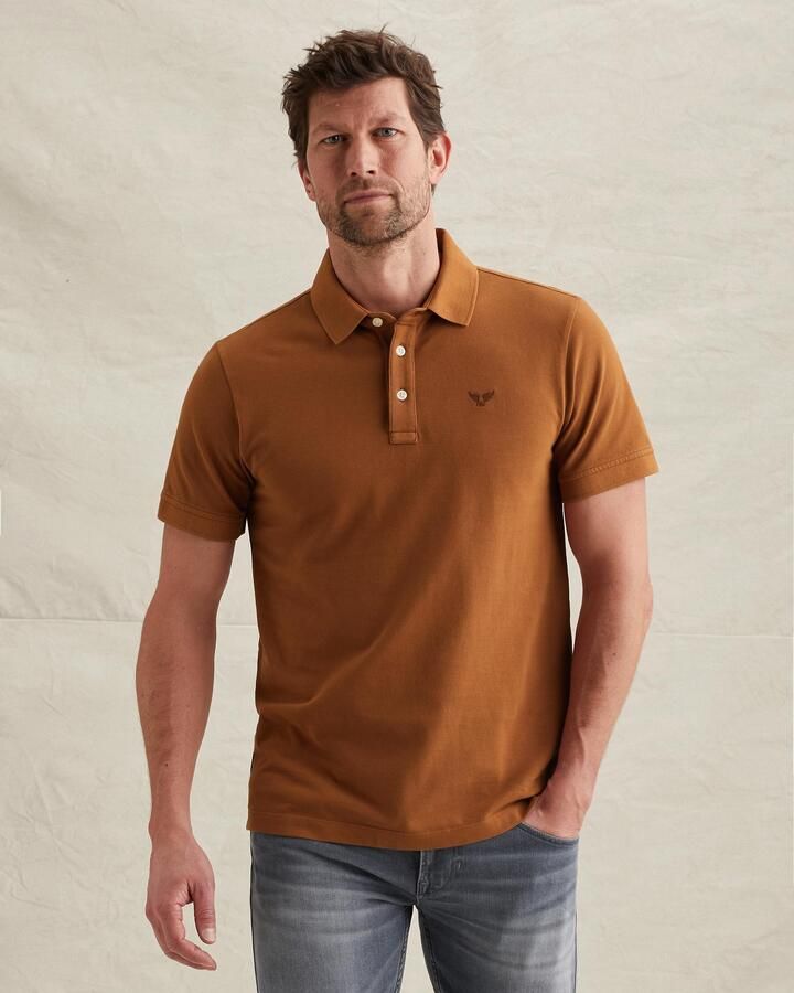 PME LEGEND Polo met ribkraag