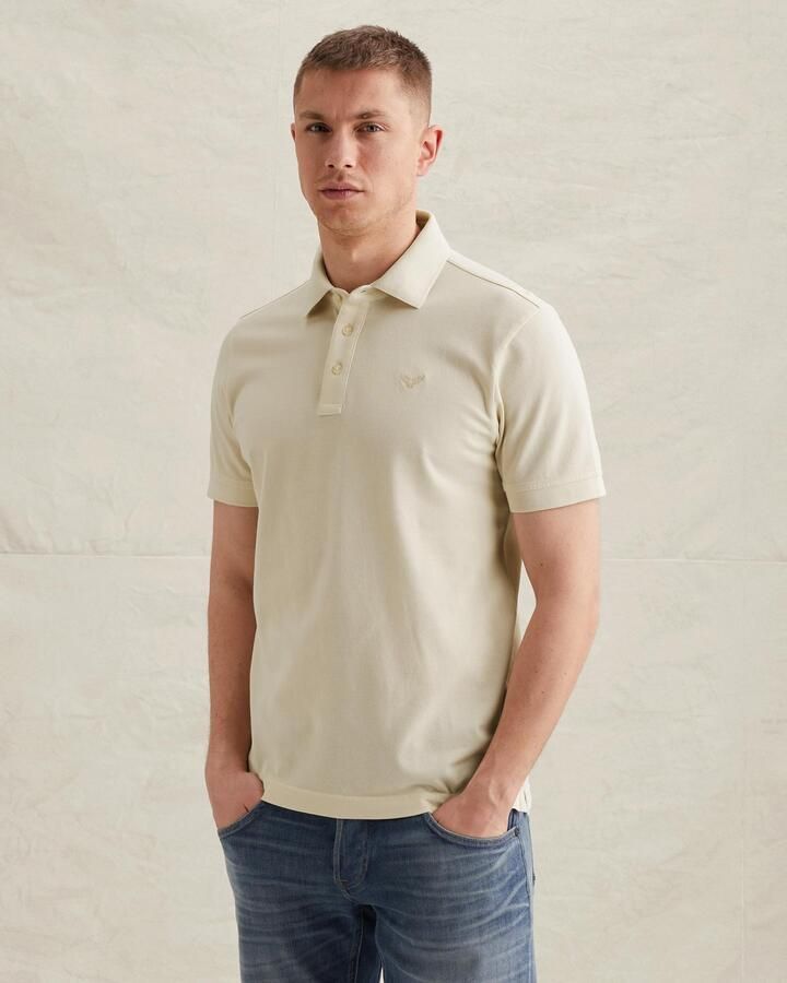 PME LEGEND Polo met ribkraag