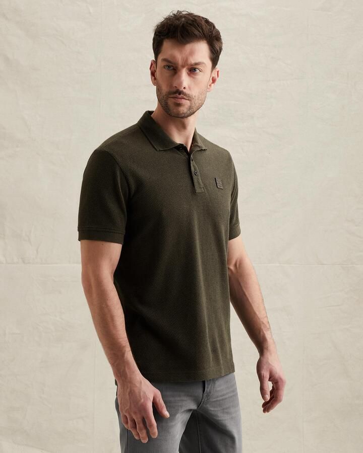 PME LEGEND Heren Polo's & T-shirts Popcorn Jersey Donkergroen - Foto 7