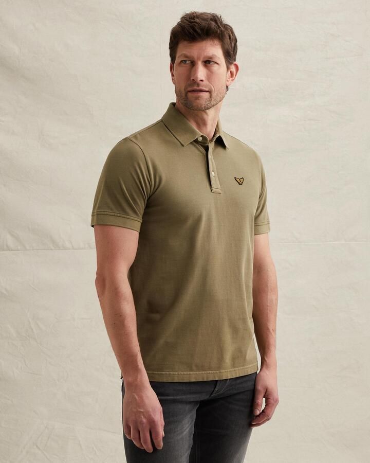 PME LEGEND Heren Polo's & T-shirts Short Sleeve Polo Pique Garment Dyed Tailwing Khaki - Foto 7