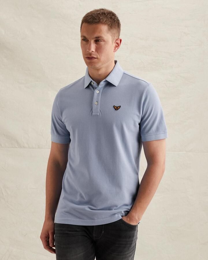 PME LEGEND Polo met tailwing logo en garment-dye wassing - Foto 2