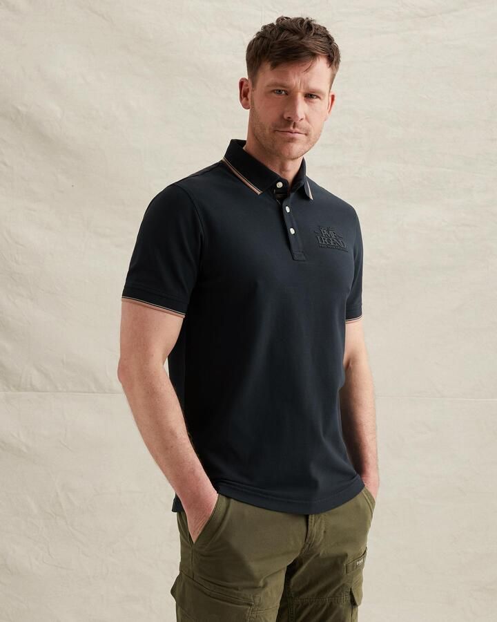 PME Legend Piqué Poloshirt Carbon Navy - Foto 3
